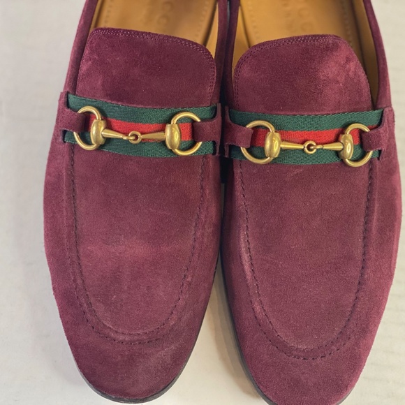 GUCCI BURGUNDY LOAFERS SIZE 10